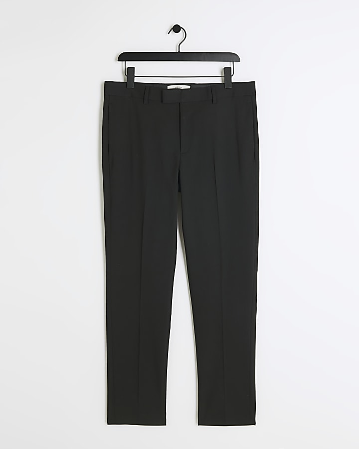 Black slim fit smart trousers