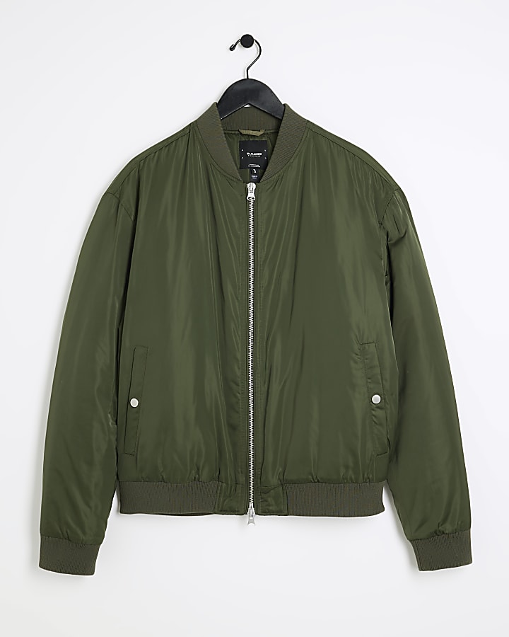 Green padded MA1 bomber jacket