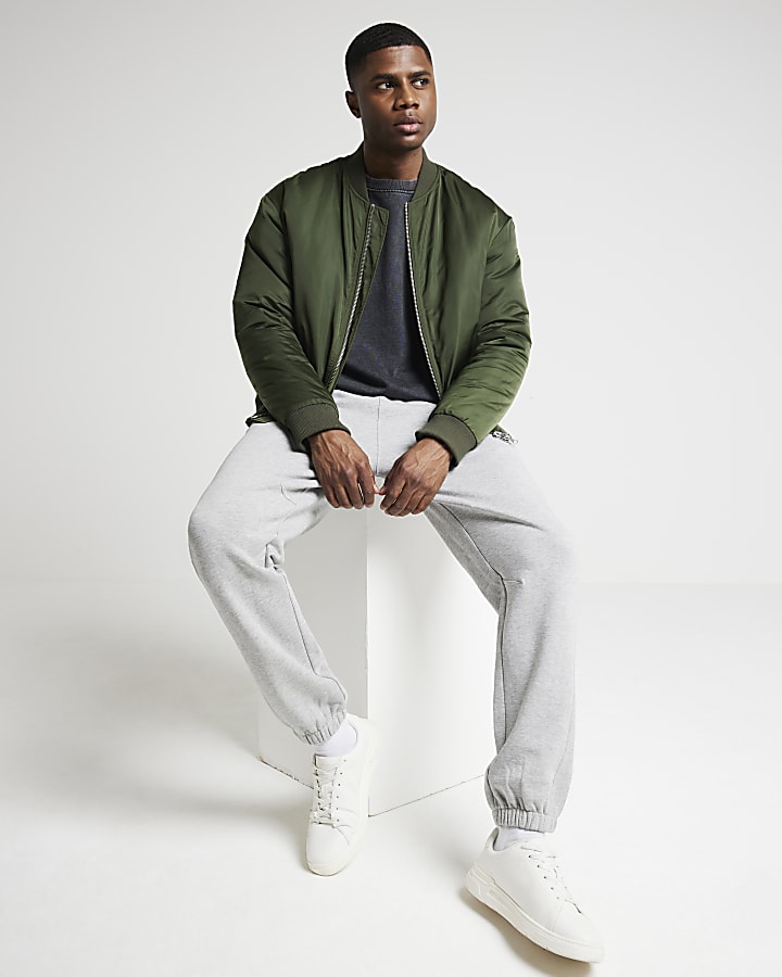 Green padded MA1 bomber jacket