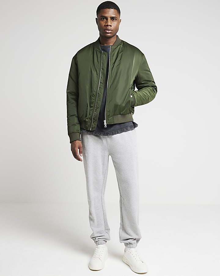 Green padded MA1 bomber jacket