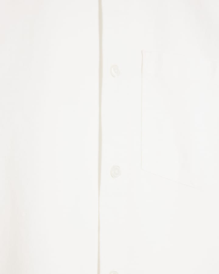 White regular fit laundered shirt