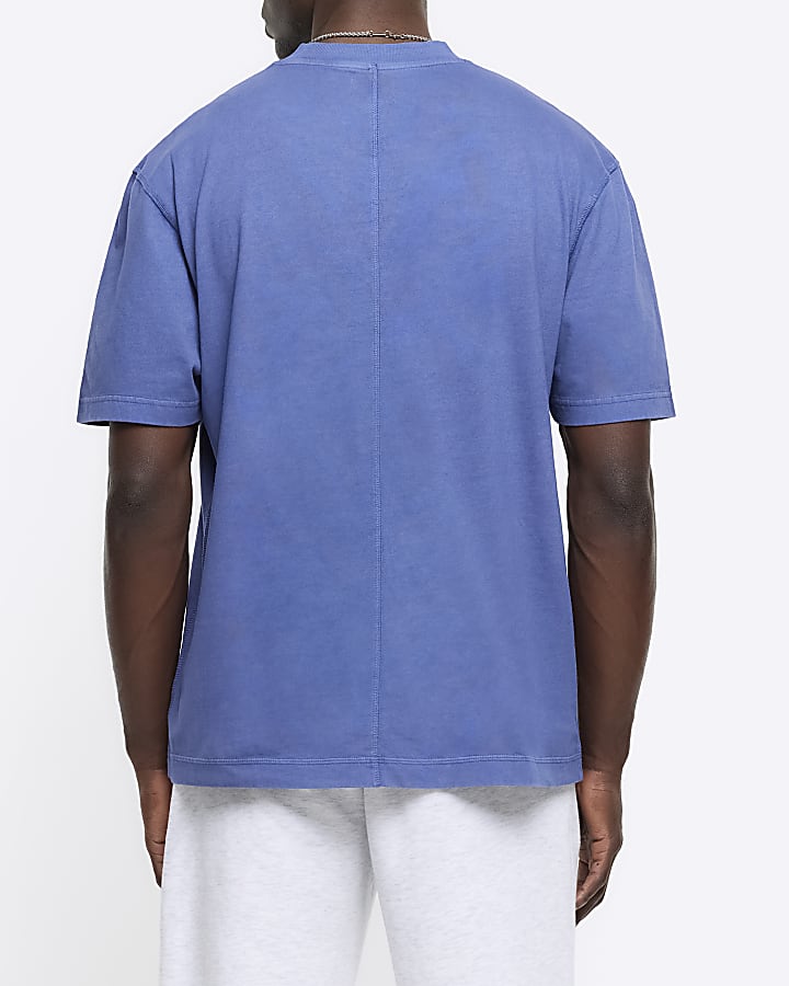 Washed blue RI studio regular fit t-shirt