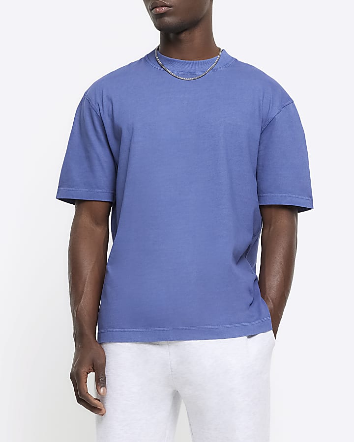 Washed blue RI studio regular fit t-shirt