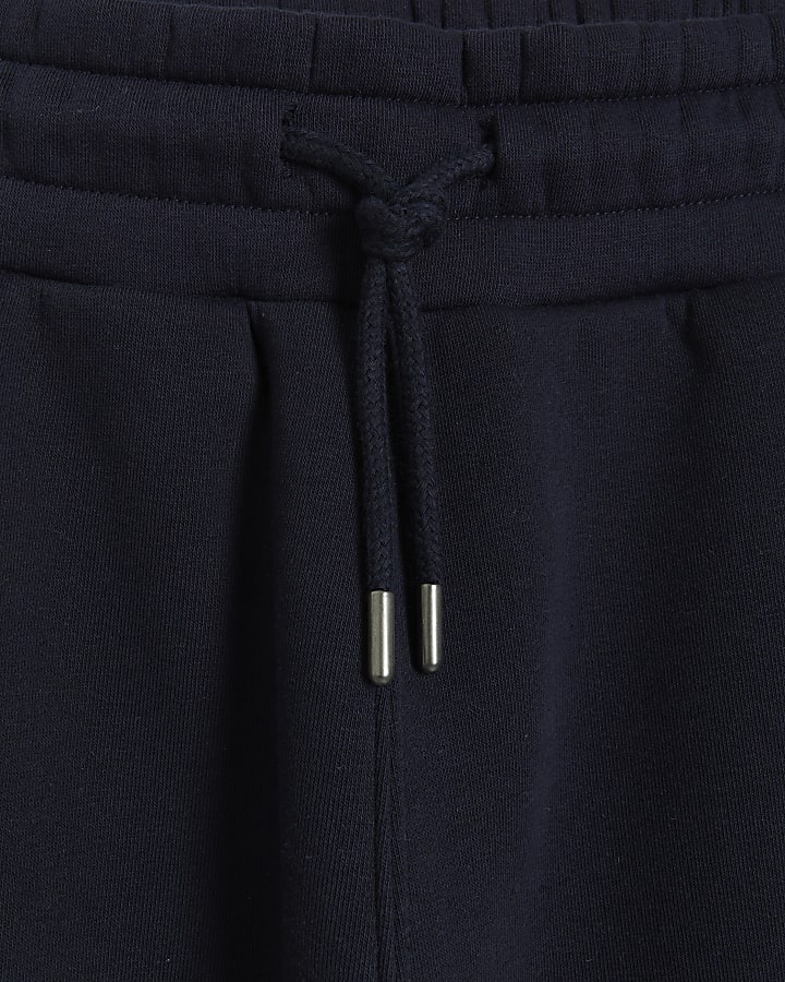 Navy Regular Fit Graphic tracksuit Joggers