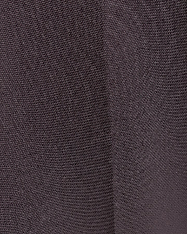 Red slim fit suit trousers