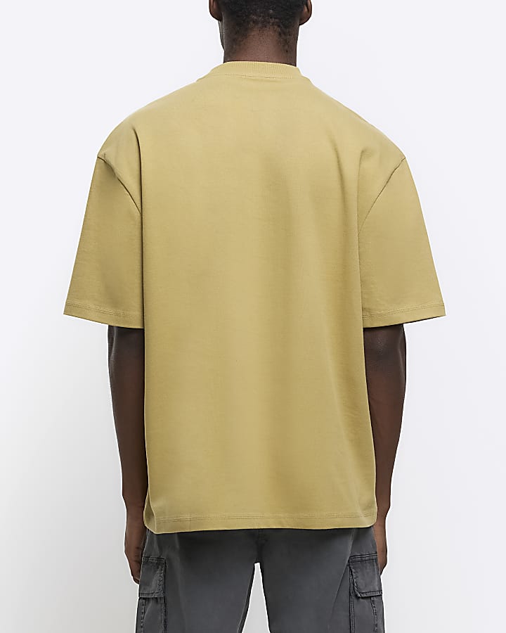 Yellow RI studio oversized fit t-shirt