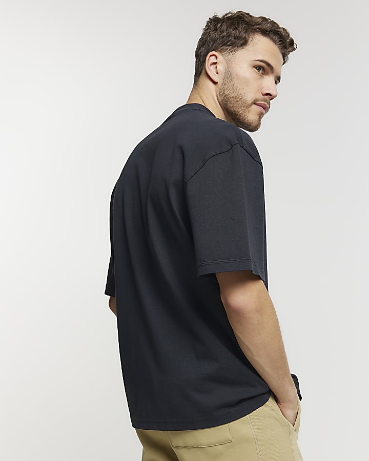 Washed black RI Studio oversized fit t-shirt