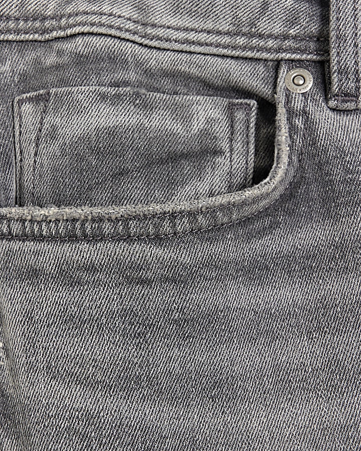 Grey spray on fit jeans