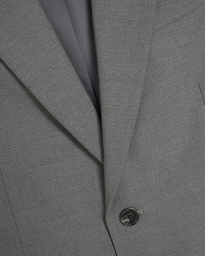 Grey Stretch Slim Fit Suit Jacket