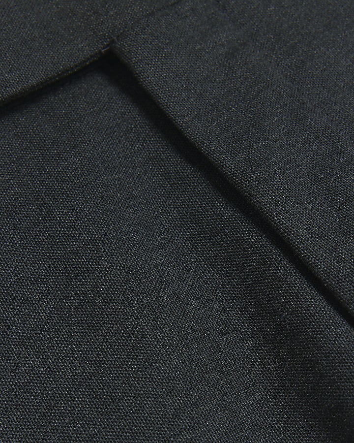 Charcoal Stretch Slim Fit Suit Trousers
