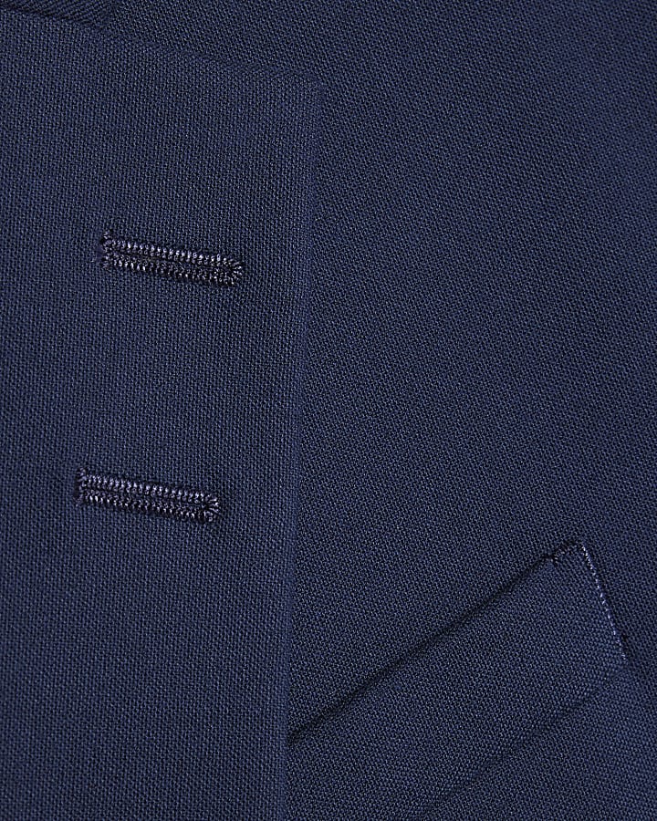 Blue Stretch Slim Fit Suit Jacket