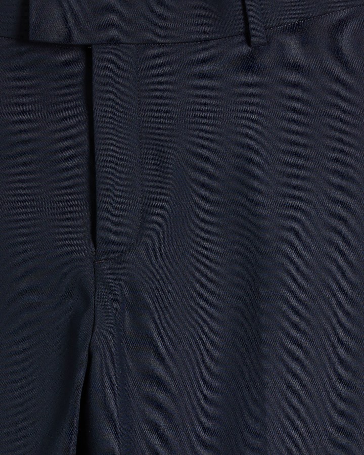 Navy Stretch Skinny Fit Suit Trousers