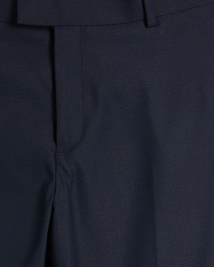 Navy skinny fit suit trousers