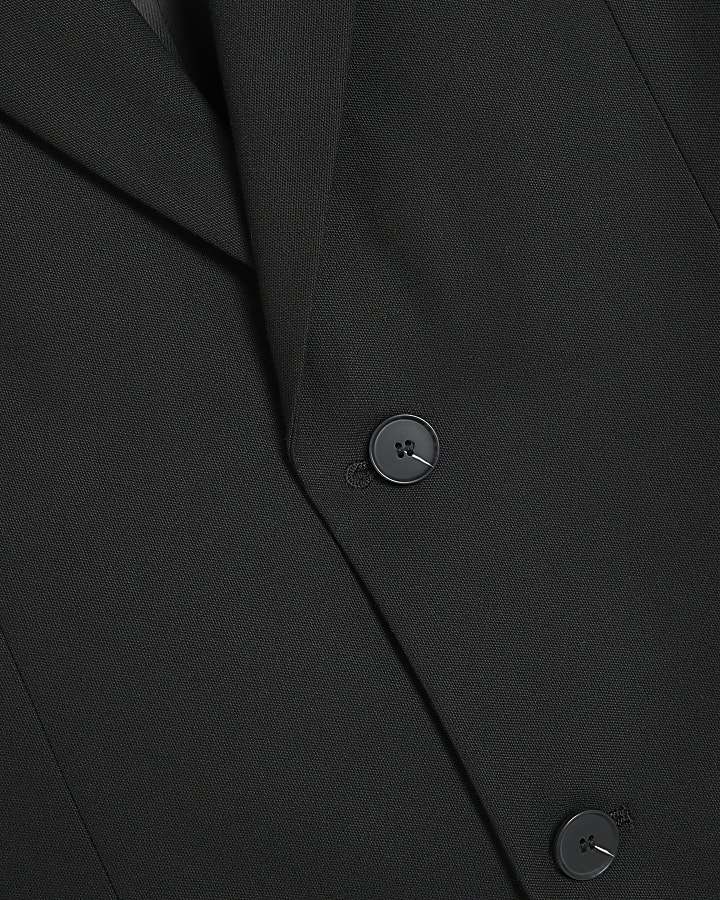Black Stretch Skinny fit suit jacket