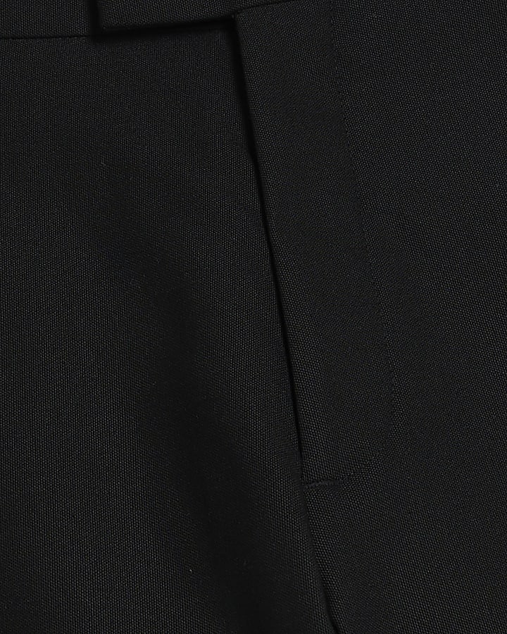 Black Stretch Skinny Fit Suit Trousers