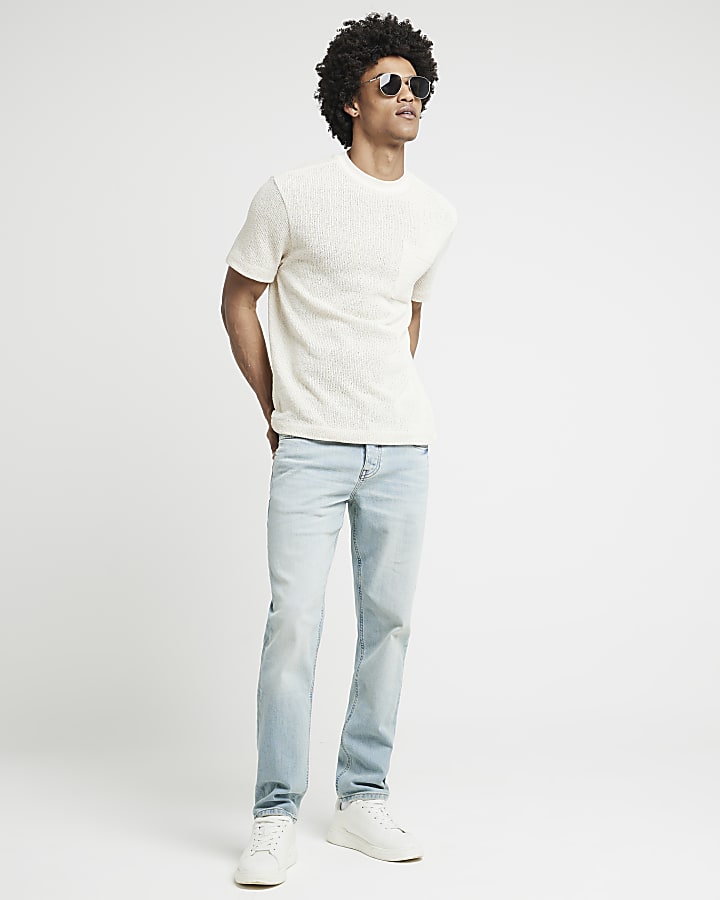 Light blue slim fit jeans