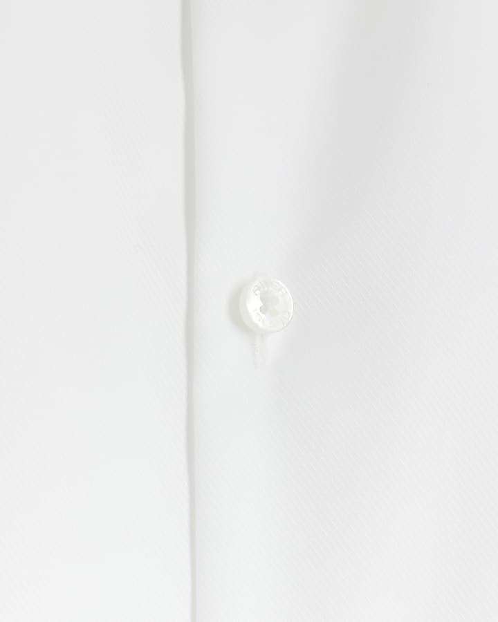 White slim fit new egyptian cotton shirt