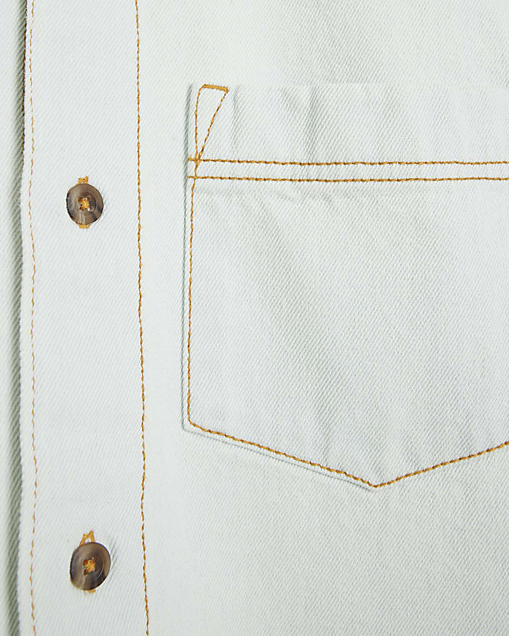 Blue light le nuit denim pocket shirt
