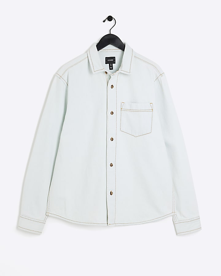 Blue light le nuit denim pocket shirt