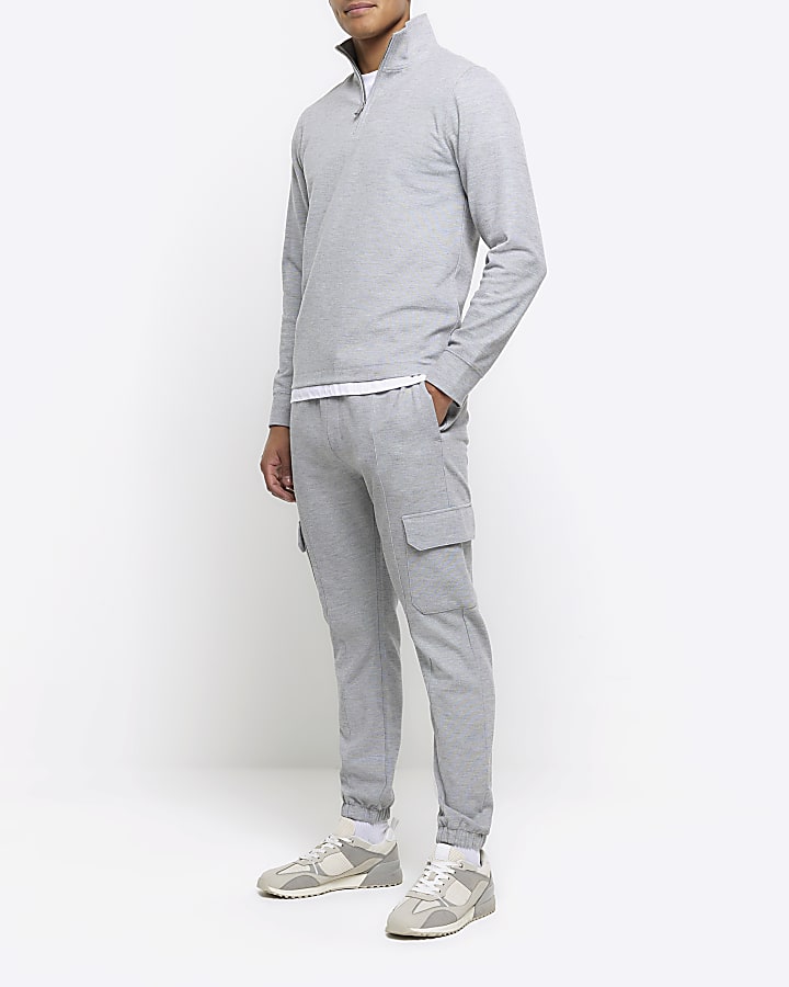 River island grey tracksuit sale