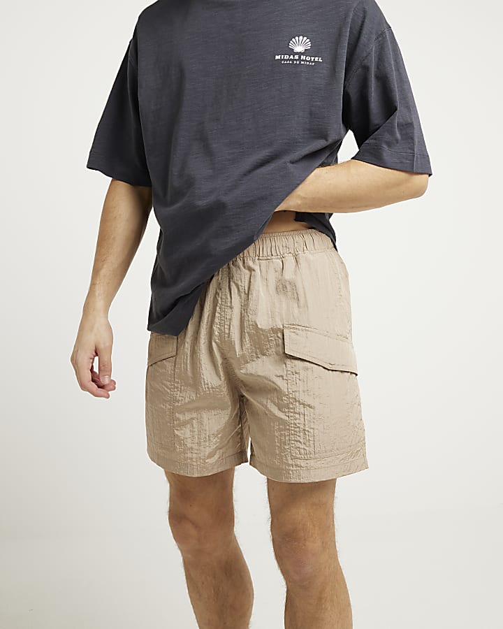 Stone Cargo Double Pocket Swim Shorts