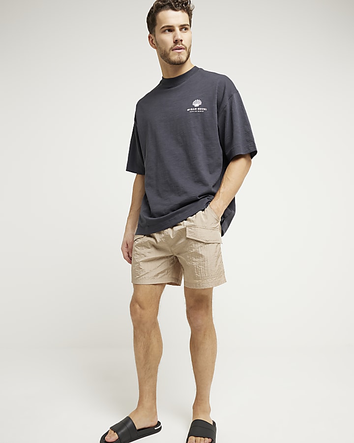 Stone Cargo Double Pocket Swim Shorts