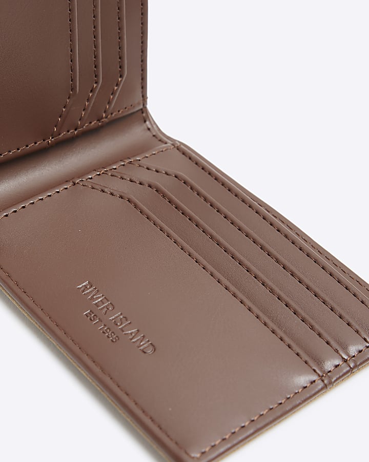 Stone suedette wallet