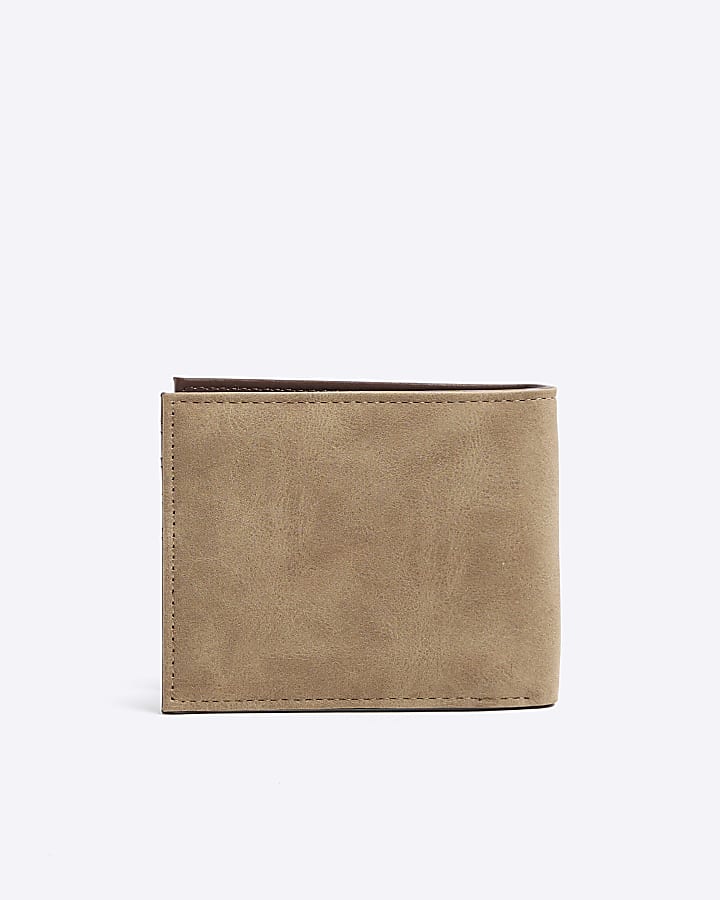 Stone suedette wallet