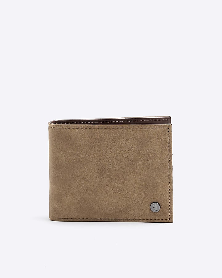 Stone suedette wallet