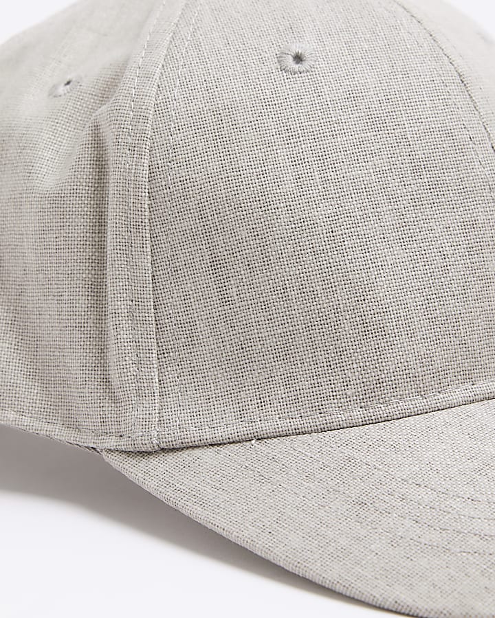 Grey Linen Blend Cap