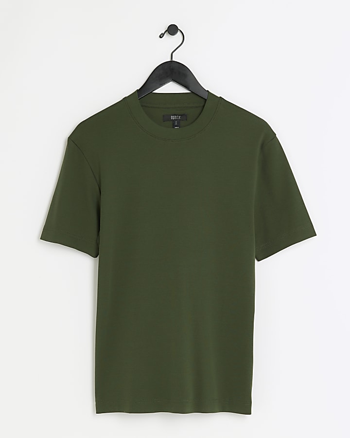 Green RI studio muscle fit stretch t-shirt