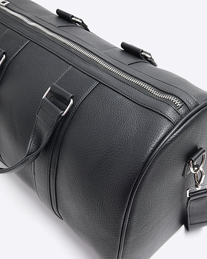 Black tumbled travel bag