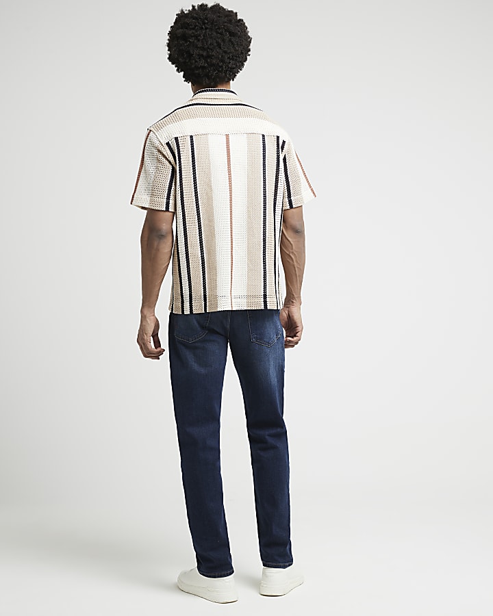 Dark Blue straight fit jeans