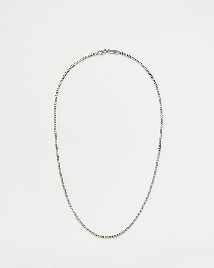 Silver Colour Chain Necklace