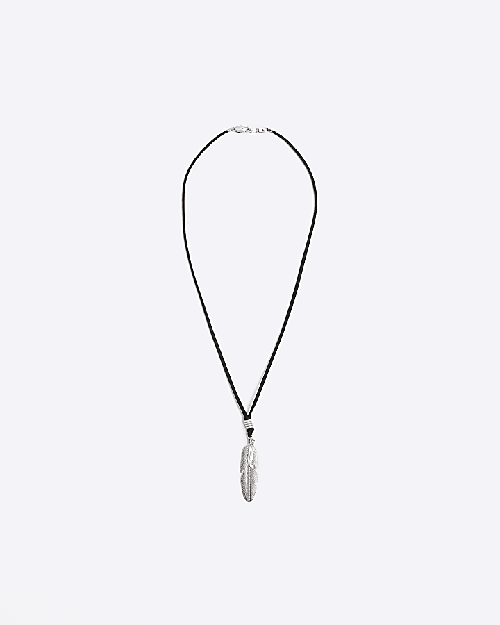Black Feather Necklace