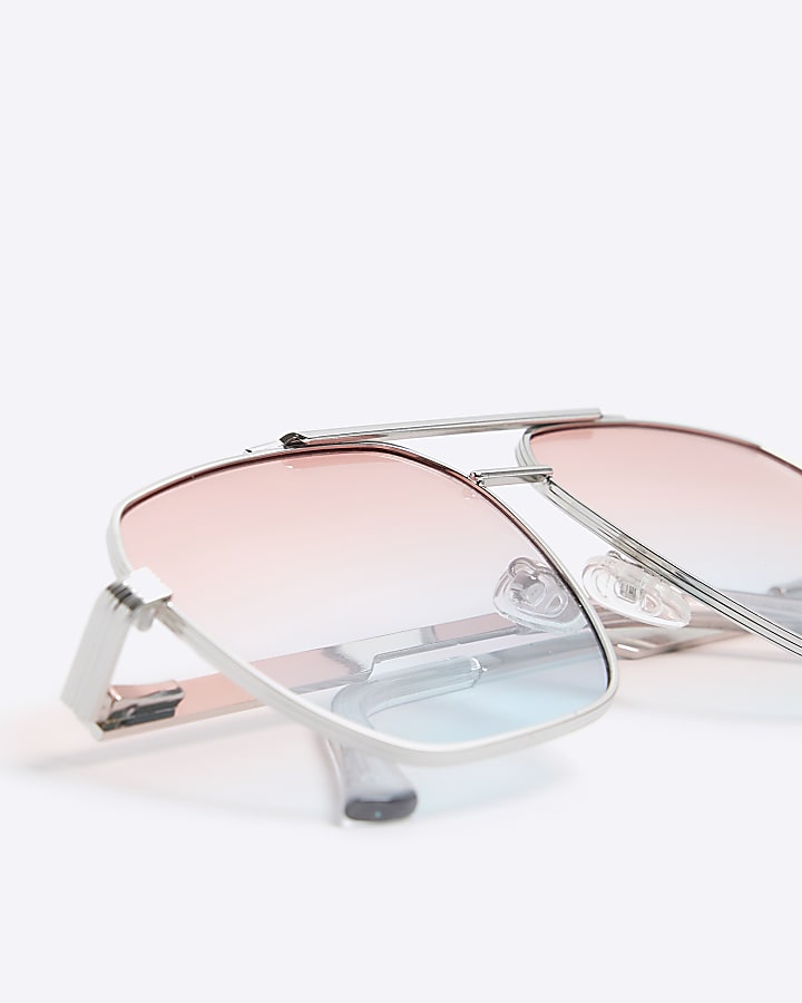 Silver navigator sunglasses