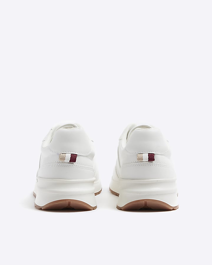 White plain trainers