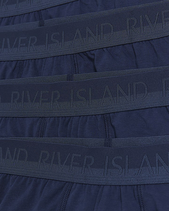 4PK Navy Cotton Stretch RI trunks