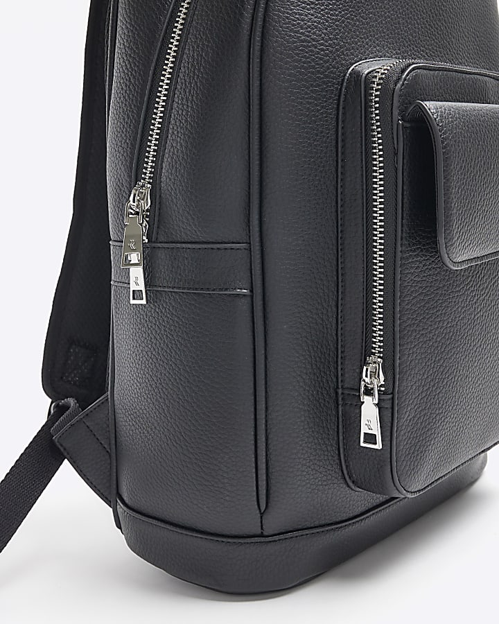 Black Pebbled Backpack