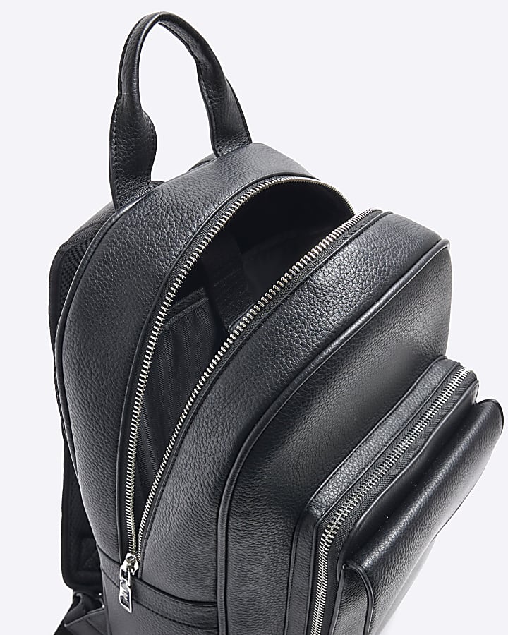 Black Pebbled Backpack