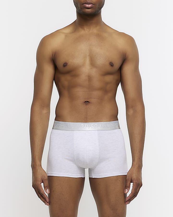Grey 4 Pack Regular Fit RI Trunks