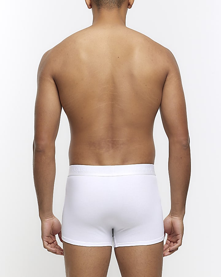 4PK white RI cotton stretch trunks