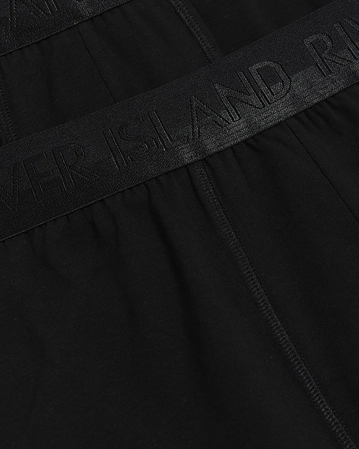Black 4 Pack Cotton Stretch Trunks