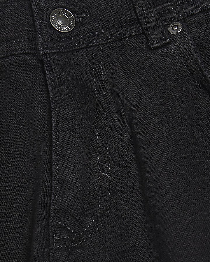 Black straight fit jeans