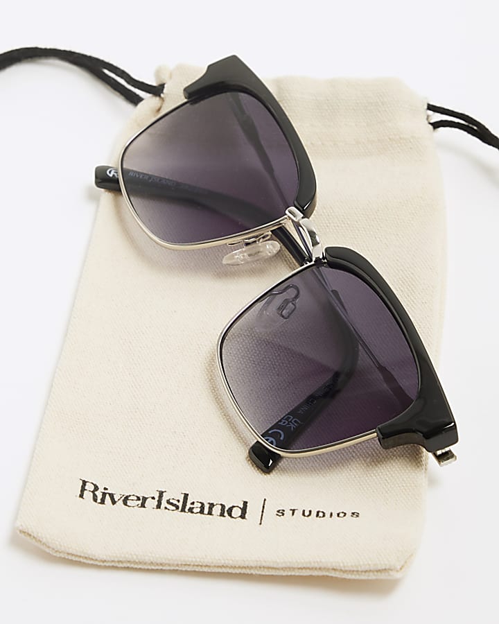 Black Tinted Lenses Square Sunglasses