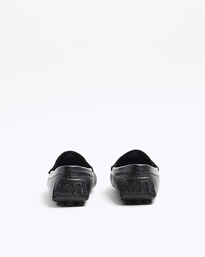 Black Leather Loafers