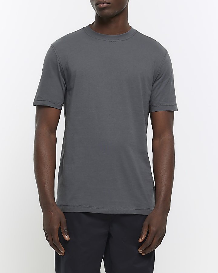 Grey slim fit t-shirt