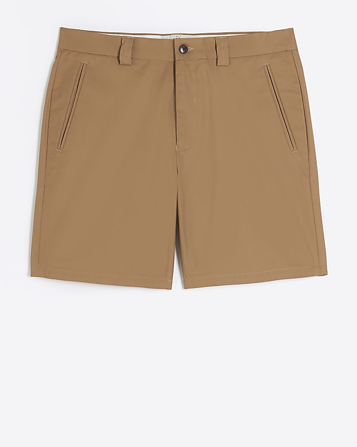 Rust tapered fit shorts
