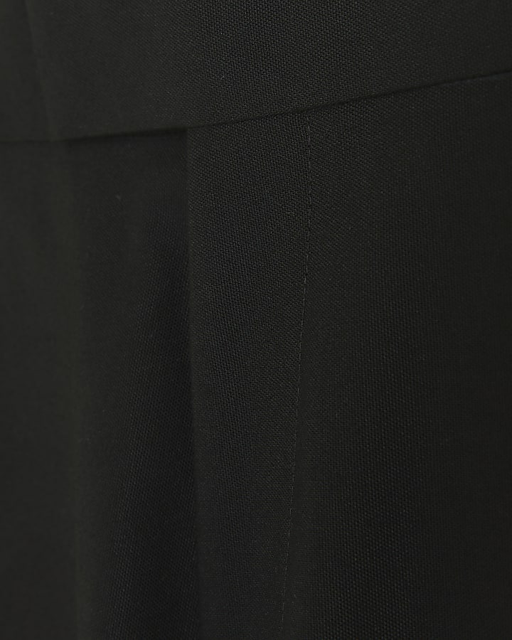 Black Stretch Slim Fit Tuxedo Suit Trousers