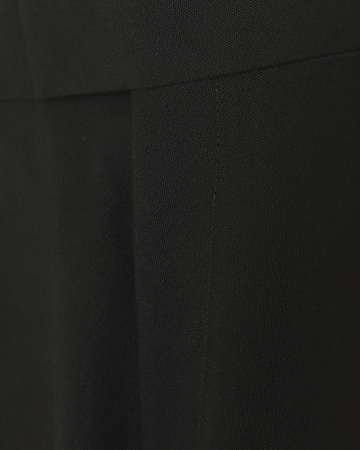 Black slim fit tuxedo trousers